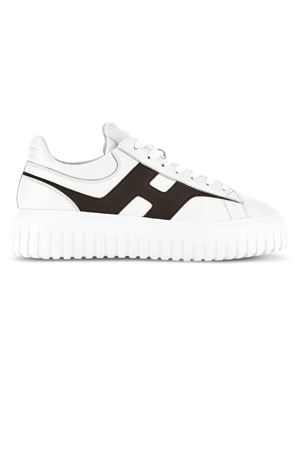 Sneakers Hogan H-Stripes Bianco Marrone HOGAN | HXM6450FE91QZB371R