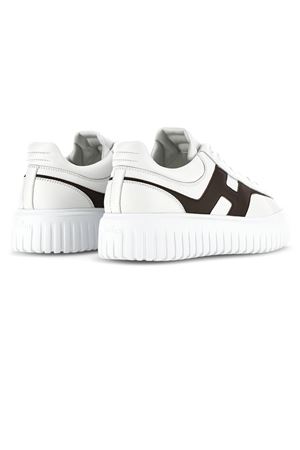 Sneakers Hogan H-Stripes Bianco Marrone HOGAN | HXM6450FE91QZB371R