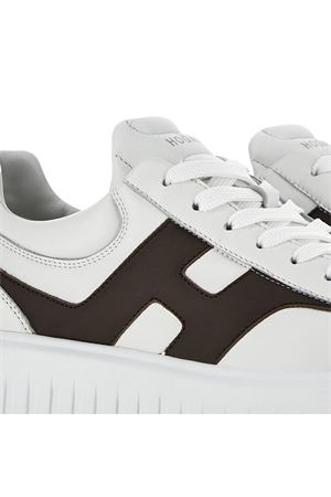 Sneakers Hogan H-Stripes Bianco Marrone HOGAN | HXM6450FE91QZB371R