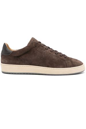 brown leather sneakers HOGAN | HXM6720FL6FTQ83523