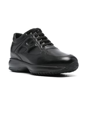 black leather sneakers HOGAN | HXW00N00010KXTB999