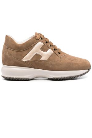 brown leather sneakers HOGAN | HXW00N0S360EWG0VB0