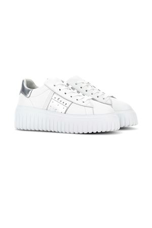 white leather H-stripes sneakers HOGAN | HXW6450FK5TRMW0351