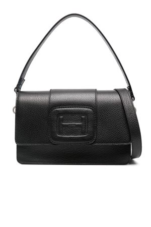 black h-bag leather HOGAN | KBW01MNA1006LTB999