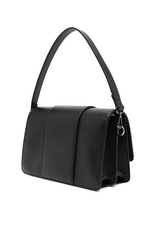 black h-bag leather HOGAN | KBW01MNA1006LTB999