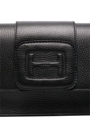 black h-bag leather HOGAN | KBW01MNA1006LTB999