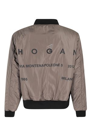 black polyester bomber HOGAN | KJU11490160WNH002B