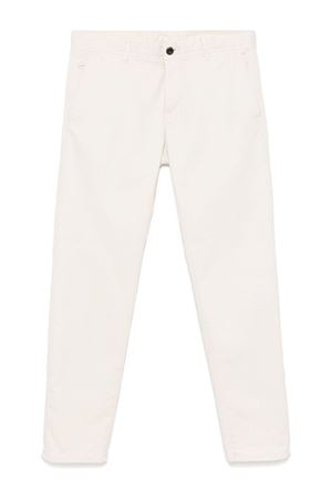 Chino slim in misto cotone bianco crema INCOTEX | 16S1034697A033