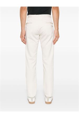 Cream white cotton blend chino trousers INCOTEX | 16S1034697A033