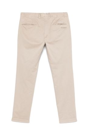 Taupe beige cotton blend chino trousers INCOTEX | 16S1034697A905A