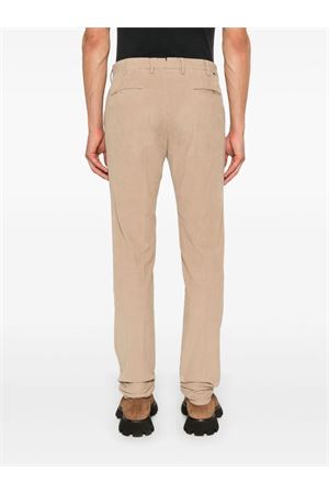 Beige stretch-cotton corduroy trousers INCOTEX | 1W003040927424