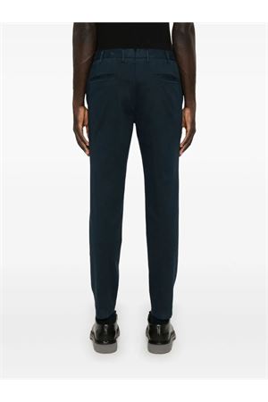 Navy blue cotton blend trousers INCOTEX | 1W08514055C831