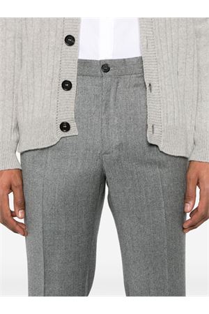 Grey virgin wool trousers INCOTEX | ZX541W1037B900