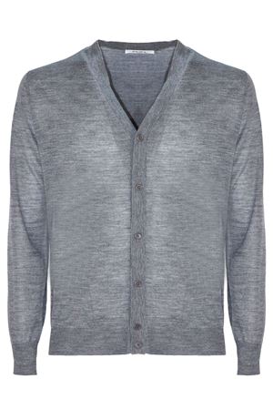 Grey wool cardigan KANGRA | 90170400217