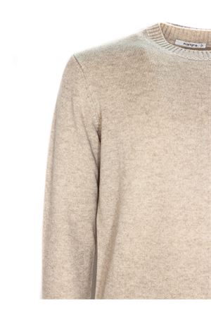 Maglione in misto lana e cashmere beige KANGRA | 91000100937