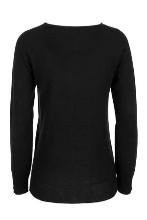 Maglia in lana e cashmere nero KANGRA | 95110100002