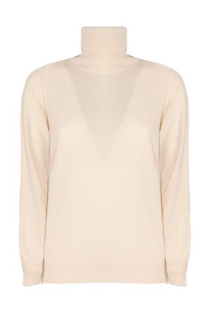 Maglia collo alto in misto lana e cashmere beige KANGRA | 95110500206