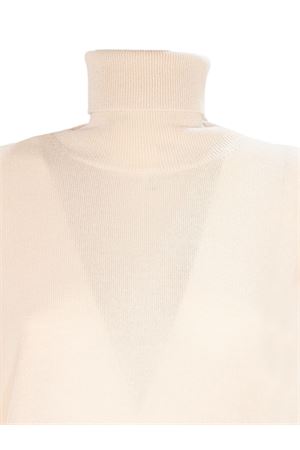 Maglia collo alto in misto lana e cashmere beige KANGRA | 95110500206