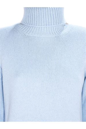 Maglia collo alto in misto lana e cashmere azzurro KANGRA | 97500500684