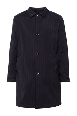 Navy blue wool-cashmere blend reversible coat KIRED | WPEAKW6818019044BLUNAVY