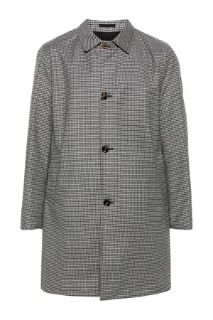 Black and grey virgin wool blend coat KIRED | WPEAKW7881401000.