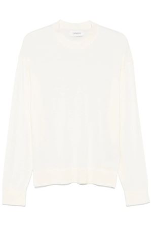 Maglione in misto lana vergine bianco latte LANEUS | F4LAMAJP043010