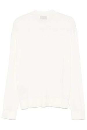 Milk white virgin wool-cashmere blend sweater LANEUS | F4LAMAJP043010