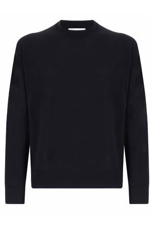 Black virgin wool-cashmere blend sweater LANEUS | F4LAMAJP043110