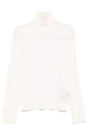 Maglia in misto lana cashmere bianco latte LANEUS | F4LAMATN042010