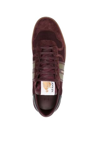 Sneakers Clay in camoscio bordeaux LANVIN | FMSKDK00NAST3940