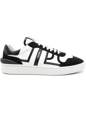 Sneakers Clay Bianco e Nero LANVIN | FMSKDK00NYLO0110