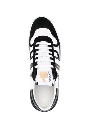 Sneakers Clay Bianco e Nero LANVIN | FMSKDK00NYLO0110