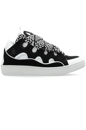 Sneakers Curb nero e bianco LANVIN | FMSKRK11DRAG1000