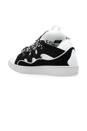 Sneakers Curb nero e bianco LANVIN | FMSKRK11DRAG1000