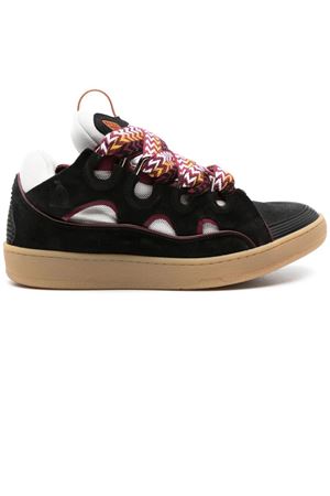 Sneakers Curb nero e bordeaux LANVIN | FMSKRK11DRAGB817