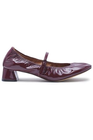 Bordeaux calf leather ballerinas LANVIN | FWBAMB04GLOSH2439