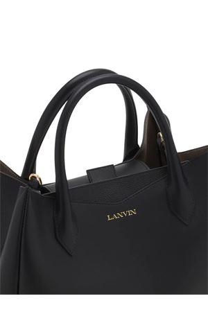 Borsa tote in pelle di vitello nero LANVIN | LWBGSC01PIGR10