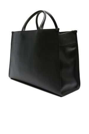 Black calf leather tote bag LANVIN | LWBGTC00CALFH2310