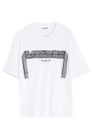 T-shirt in cotone bianco LANVIN | RMTS0010J19801