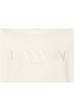 T-shirt in cotone giallo pastello LANVIN | RMTS0026J196514