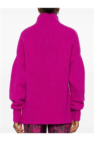 Fuchsia pink virgin wool blend sweater LANVIN | RWPO0034K03959