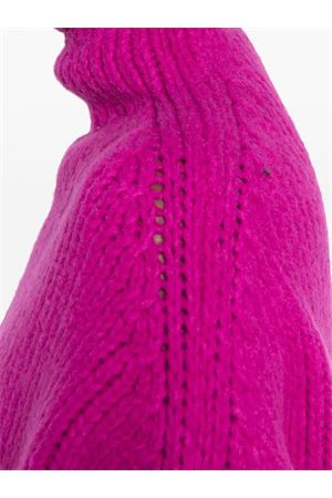 Fuchsia pink virgin wool blend sweater LANVIN | RWPO0034K03959