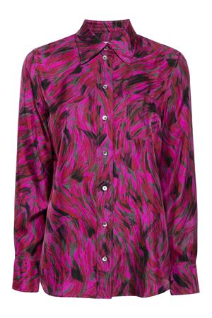 Fuchsia silk shirt LANVIN | RWSI0009599259