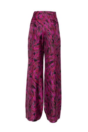 Fuchsia silk trousers LANVIN | RWTR0010599259