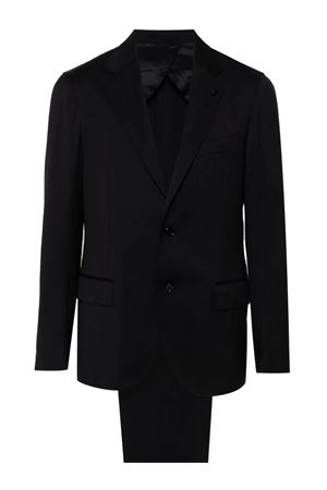 Navy blue virgin wool suit LARDINI | IV445AEIVSF63406850