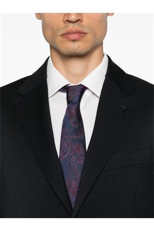 Navy blue virgin wool suit LARDINI | IV445AEIVSF63406850