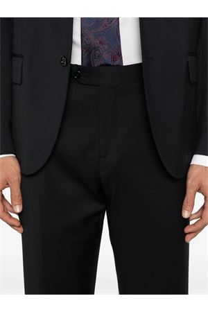 Navy blue virgin wool suit LARDINI | IV445AEIVSF63406850