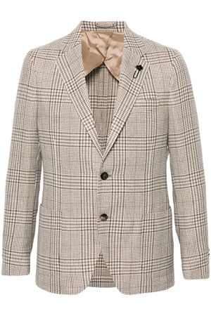 Blazer monopetto a quadri LARDINI | IV528AEIVSF63524150BE