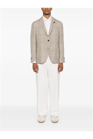 Single-breasted checked blazer LARDINI | IV528AEIVSF63524150BE