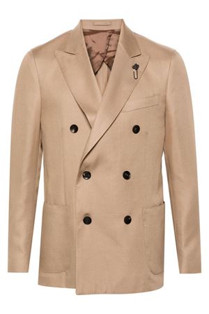 Beige twill weave Special blazer LARDINI | IV660AEIVSF63526300